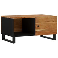 vidaXL Coffee Table 80x50x40 cm Solid Wood Acacia&Engineered Wood