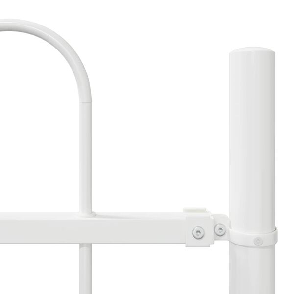 vidaXL Garden Fence 2 pcs White 3.4 x 1 m Powder-coated Steel