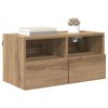 vidaXL TV Wall Cabinets Wall-mounted 2 pcs Artisan Oak 60 x 30 x 30 cm