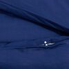 vidaXL Duvet Cover Set Navy Blue 140x200 cm Light-weight Microfiber