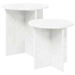 vidaXL Side Table Set 2 pcs &Oslash; 45 x 45 cm Engineered Wood