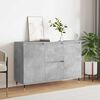 vidaXL Sideboard Concrete Grey 101.5x35x70 cm Engineered Wood