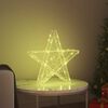 vidaXL 3D Star with 50 LEDs Warm white 55 x 53.5 x 10 cm Acrylic