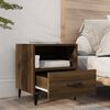 vidaXL Bedside Cabinets 2 pcs Brown Oak Engineered Wood