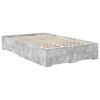 vidaXL Bed Frame Concrete Grey 120 x 190 cm Engineered Wood