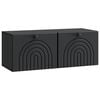 vidaXL Wall-Mounted TV Cabinet Black 78.5 x 31 x 30 cm Engineered Wood