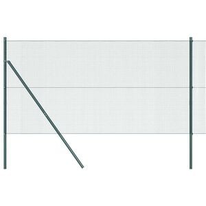 vidaXL Ground Fix Welded Wire Fence 25 x 1 m (W x H) PVC-Coated Steel