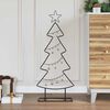 vidaXL Metal Christmas Tree with Stand Black 90 cm Steel