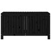 vidaXL Garden Storage Box Black 121x55x64 cm Solid Wood Pine