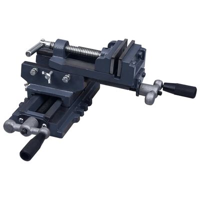 vidaXL Manually Operated Cross Slide Drill Press Vice 70 mm