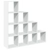 vidaXL Room Divider Bookcase 4-Tier White 131.5x29x131.5 cm