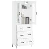vidaXL Highboard White 69.5x34x180 cm Engineered Wood