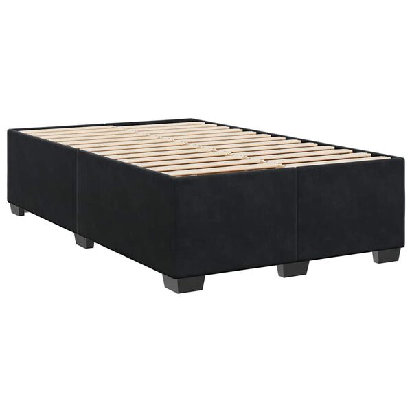 vidaXL Bed Frame without Mattress Black&nbsp;Double Velvet