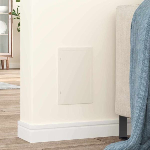 vidaXL Access Panels 2 pcs White 15 x 23 cm ABS Plastic