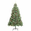 vidaXL Artificial Christmas Tree Green 240 cm PVC and Metal