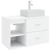 vidaXL Bathroom Furniture Set 2 pcs White Engineered Wood