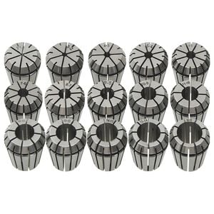vidaXL ER25 Collets 15 pcs Turning Tool Set