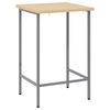 vidaXL Corner Table Grey 55 x 55 x 85 cm Steel and Engineered Wood
