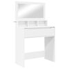 vidaXL Bedroom Dressing Tables with Drawer White 80 x 39.6 x 135 cm
