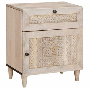 vidaXL Bedside Cabinet White 50 x 33 x 60 cm Engineered Wood