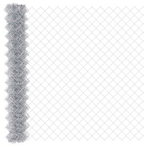 vidaXL Chain Link Fence 10 x 1.6 m Galvanised steel Silver