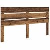 vidaXL Bed Frame with Headboard Old Wood 160 x 200 cm Solid Pine Wood