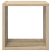 vidaXL Wall Cube Shelves 4 pcs White and Sonoma Oak 26x15x26 cm