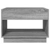 vidaXL Coffee Table with Infinity LED Grey Sonoma 70x50x50 cm