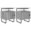 vidaXL Bedside Cabinet 2 pcs Grey Sonoma 40 x 36.5 x 50 cm
