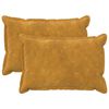 vidaXL Cushion Cover 2 pcs HOUTEN Yellow 40 x 60 cm Microfiber Fleece