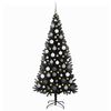 vidaXL Christmas Tree with 300 LEDs with Stand Black 180 cm PVC