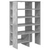 vidaXL Shoe Cabinet with Shelf 2 pcs Concrete Grey Engineered Wood