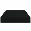 vidaXL Floating Wall Shelf Black 40x23x3.8 cm MDF