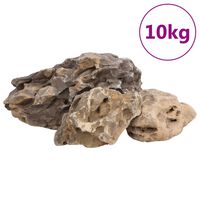 vidaXL Dragon Stones 10 kg Grey 10-40 cm