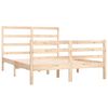 vidaXL Bed Frame without Mattress Solid Wood Pine 120x190 cm Small Double