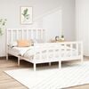 vidaXL Bed Frame without Mattress White 120x200 cm Solid Wood Pine
