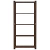 vidaXL 5-Tier Storage Rack Brown 80x38x170 cm Solid Wood Pine