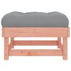 vidaXL Garden Footstools with Cushions 2pcs Solid Wood Douglas