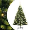 vidaXL Artificial Hinged Christmas Tree 150 LEDs Green 120 cm