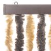 vidaXL Fly Curtain Dark Brown and Beige 100x230 cm Chenille