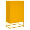 vidaXL Highboard Mustard Yellow 68x39x111.5 cm Steel