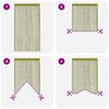vidaXL String Curtains 2 pcs 140x250 cm Green