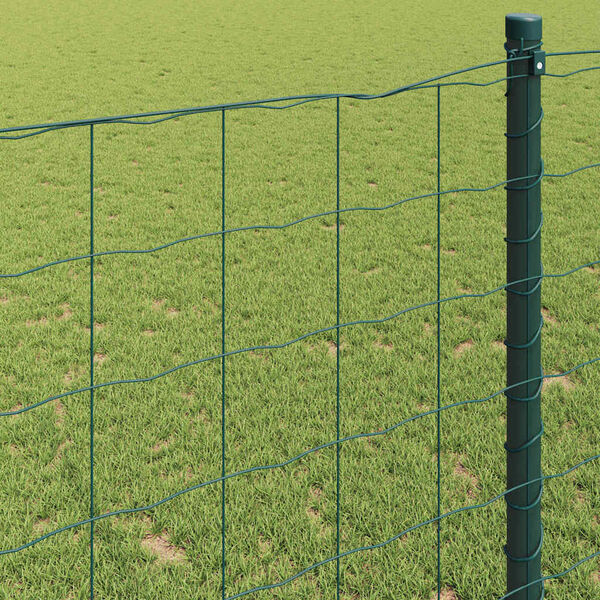 vidaXL Euro Fence Green 0.6 x 10 m PVC-coated iron
