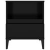 vidaXL Bedside Cabinets 2 pcs Black 40x35x50 cm