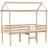 vidaXL High Sleeper Bed without Mattress 90x200 cm Solid Wood Pine