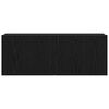 vidaXL TV Cabinet 2 pcs Black Oak 80 x 30 x 30 cm Engineered Wood