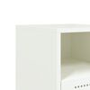 vidaXL Bedside Cabinets 2 pcs White 36x39x60.5 cm Steel