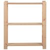 vidaXL 3-Tier Storage Rack 80x28.5x90 cm Solid Pinewood