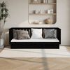 vidaXL Day Bed without Mattress Black 90x190 cm Single Solid Wood Pine