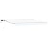 vidaXL White 4 x 3.5 m Polyester with PU coating
